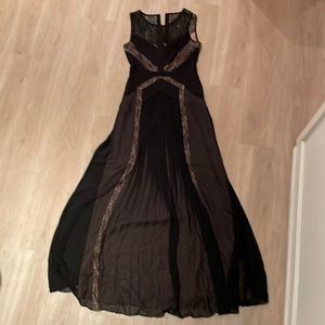 BCBG Black Lace Formal Dress
